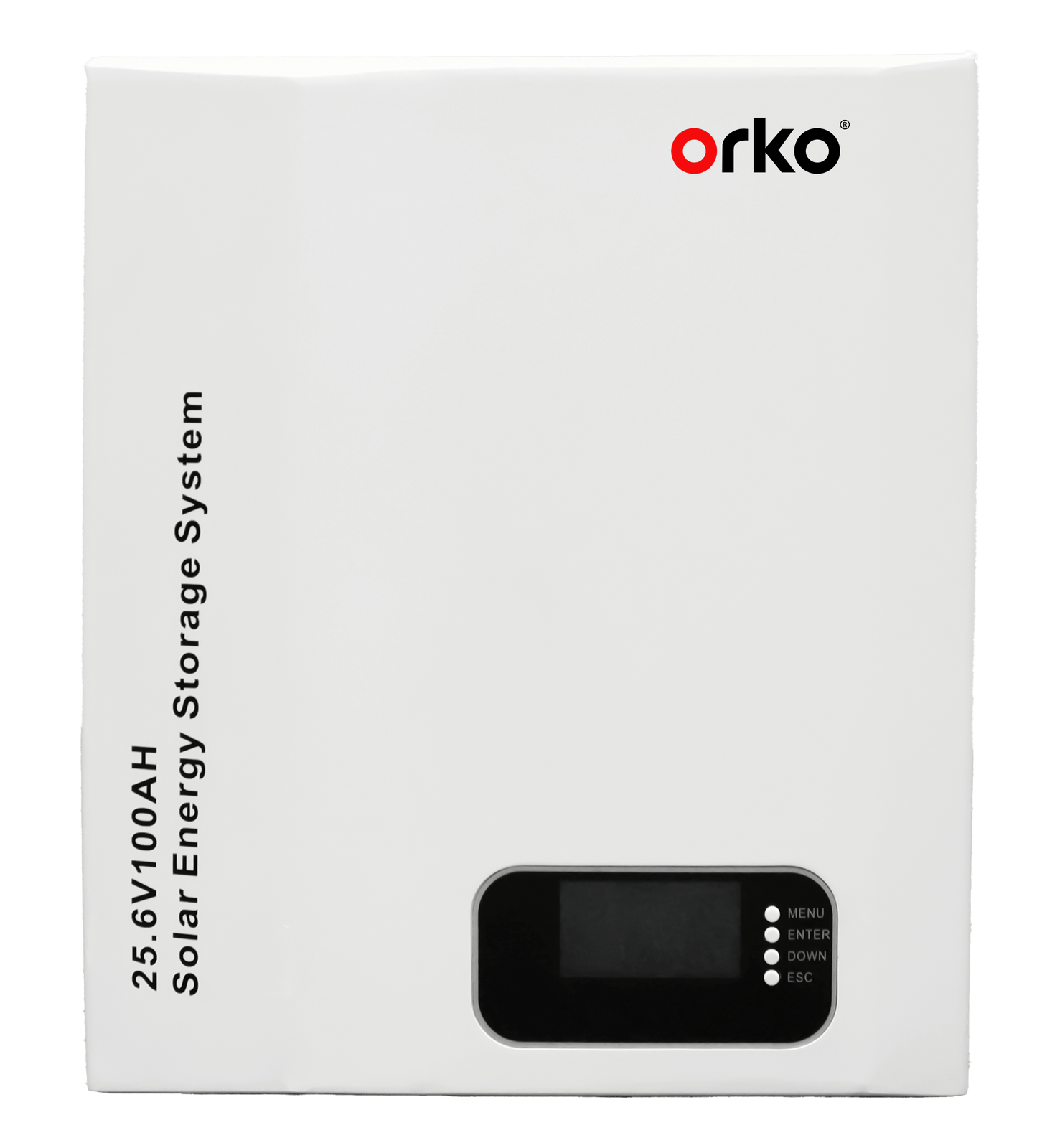 ORKO Athena A Series Wall-Mounted LiFePO₄ Battery 25.6V 100Ah (2.56kWh) – Reliable Energy Storage for Homes & Small Systems