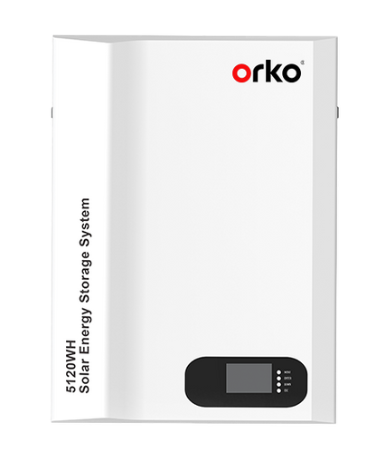 ORKO Athena A Series Wall-Mounted LiFePO₄ Battery 25.6V 100Ah (2.56kWh) – Reliable Energy Storage for Homes & Small Systems