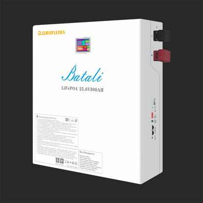 Batali 7.68kWh 25.6V 300Ah BA-29S-P LiFePO₄ Battery | Solar Storage, Backup Power, Off-Grid Use