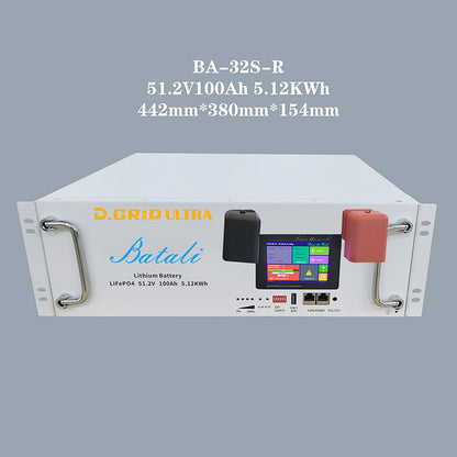 Batali 51.2V 100Ah 5.12kWh LiFePO₄ Battery Pack – BA-32S-R for Home & Industrial ESS