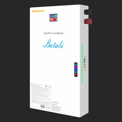 Batali BA-38S-P 51.2V 200Ah (10.24kWh) LiFePO₄ Battery | 200A Max Discharge, 10000 Cycles, Dual Touch Screen, CAN/RS485, WiFi Monitoring