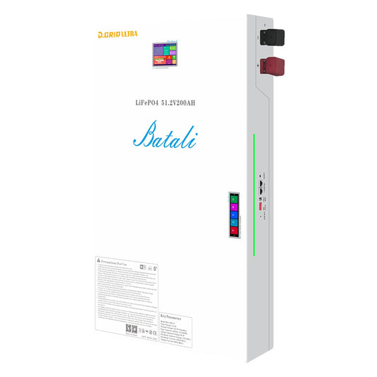 Batali BA-38S-P 51.2V 200Ah (10.24kWh) LiFePO₄ Battery | 200A Max Discharge, 10000 Cycles, Dual Touch Screen, CAN/RS485, WiFi Monitoring