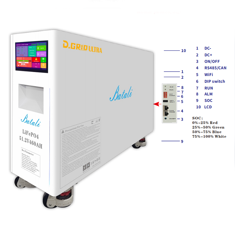 Batali BA-3ES-F Lithium Battery | 51.2V 460Ah 23.56kWh for Solar & Backup Power