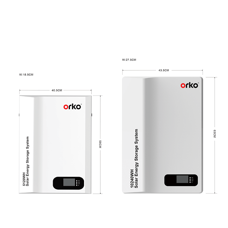ORKO Athena A Series Wall-Mounted LiFePO₄ Battery 25.6V 100Ah (2.56kWh) – Reliable Energy Storage for Homes & Small Systems