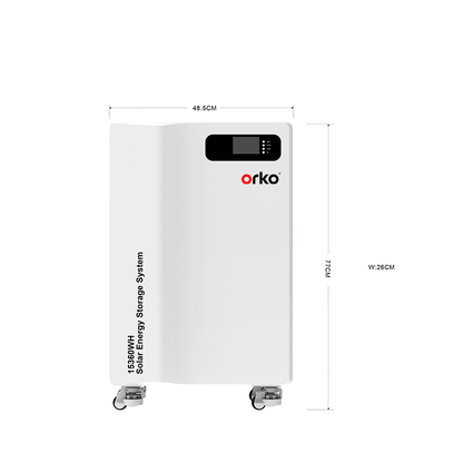 ORKO Athena B-Series Portable LiFePO₄ Energy Storage Battery | 15kWh 51.2V 300Ah High-Efficiency Power System